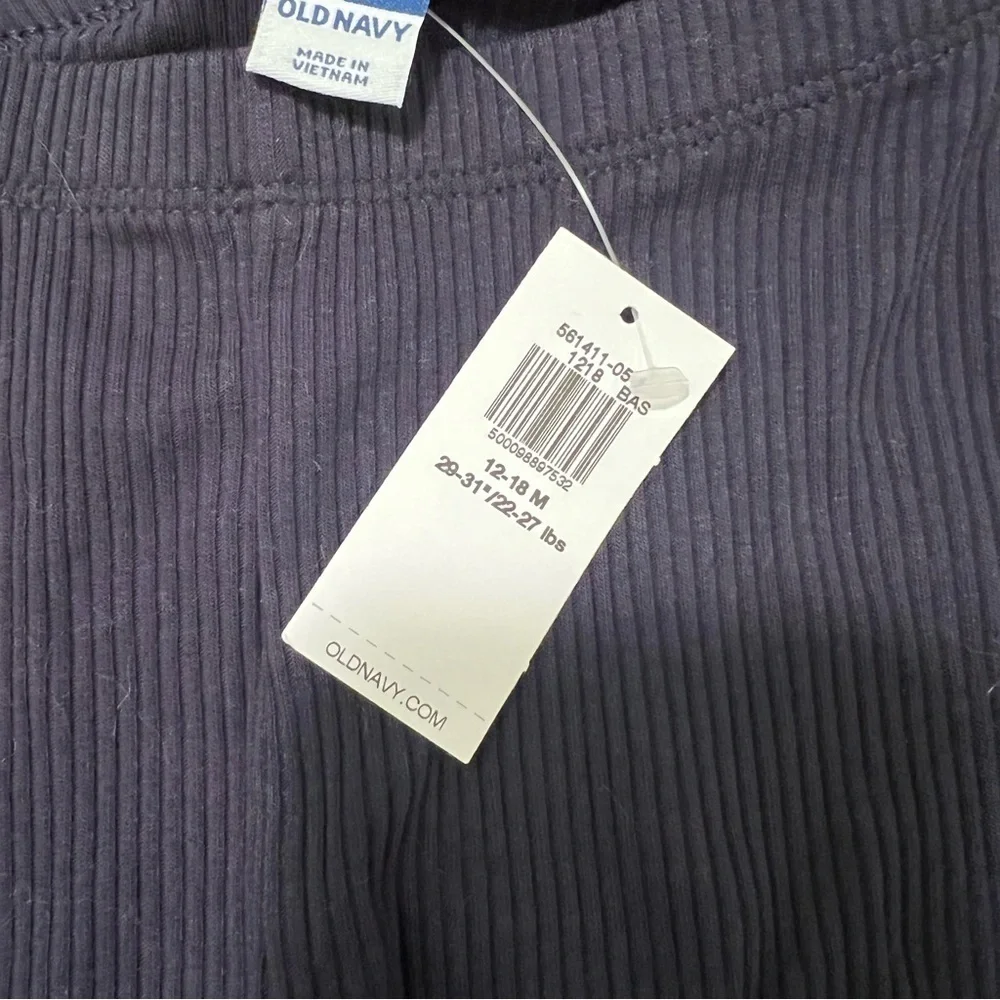 Old Navy Rib-Knit Leggings Navy Blue 12-18M
